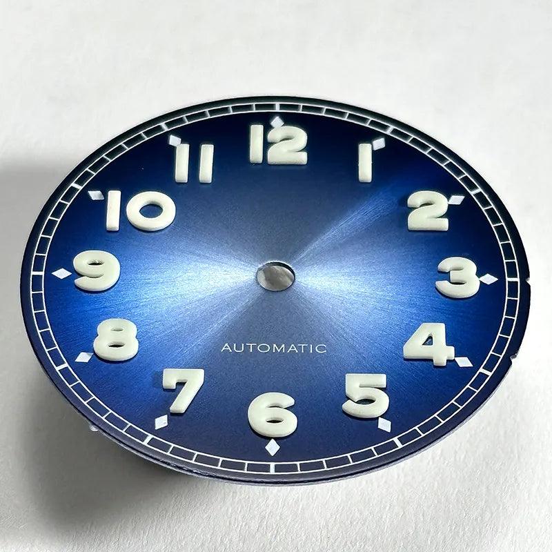 28.5mm Forerunner Dial Black Lume for NH35 NH38 ETA2824 Miyota9015