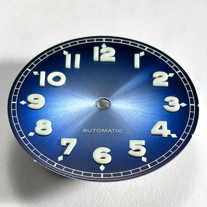 28.5mm Forerunner Dial Black Lume for NH35 NH38 ETA2824 Miyota9015