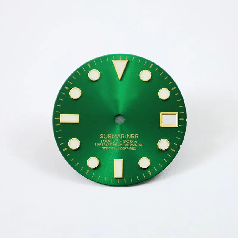 Gold Index Sunburst SUB Dial Mod BGW9 C3 Lume Dial NH35NH36 Movement 28.5mm