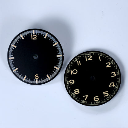 Retro Dial Matte Black No Date 40 Layers Lume