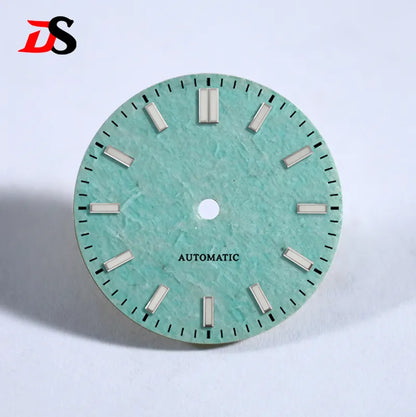 NH35 Dial Tianhe Jade 28.5mm Black Tick Mark NH38 Movement Stone Dial No Date/ Date Blue Lume/no Lume