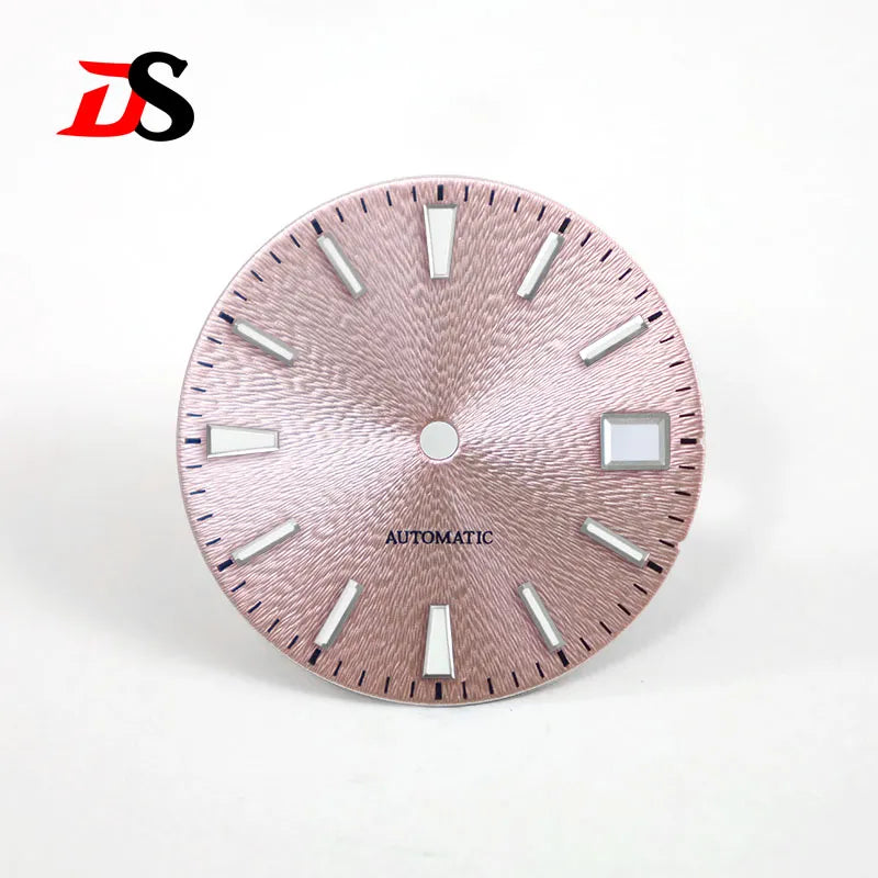 28.5mm Invisible Texture Sunburst GS Blue Lume NH35 Movement Multiple Colors