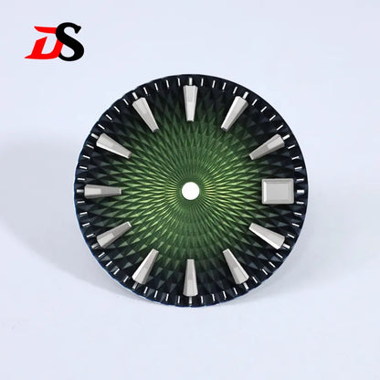 28.5mm Dial Pineapple Face Dial Diamond Pattern BGW9 C3 Lume for NH35NH36 Movement