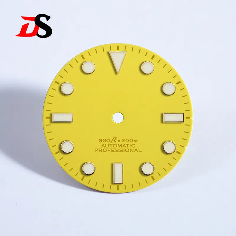SUB Matte 28.5mm Dial Sunburst YM BGW9 C3 Lume NH35 Movement Gold No Date