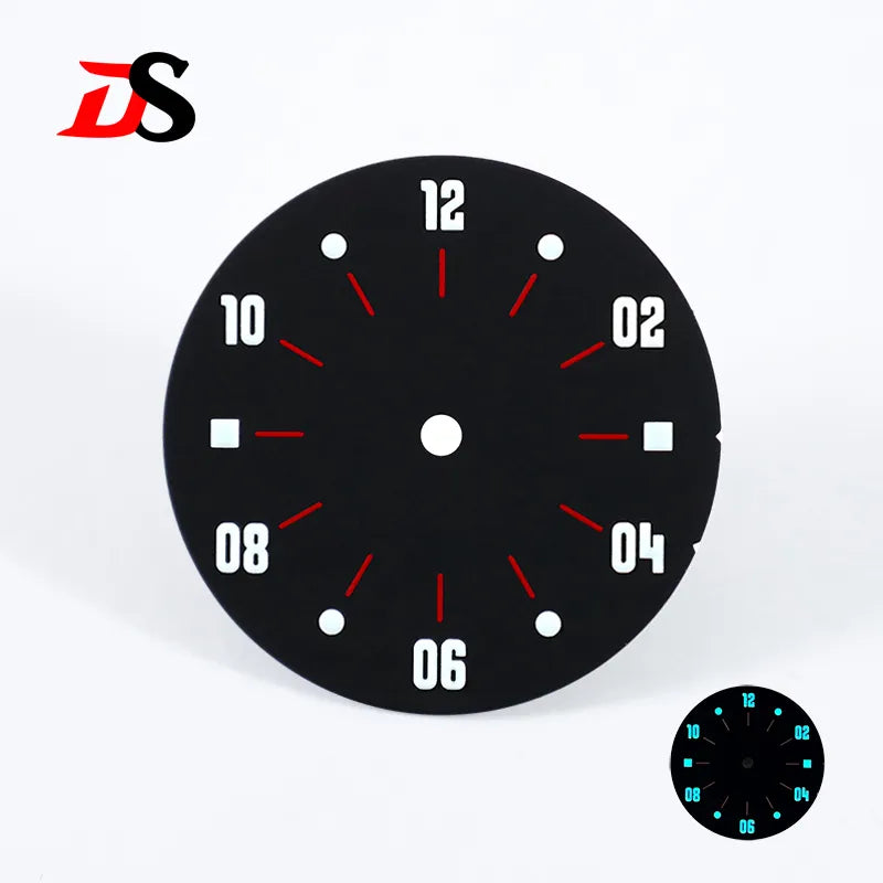 28.5mm Matte Dial Cockpit Instruments Pilot-inspired BGW9 NH38 NH35 ETA2824 SW200 Miyota 9015 Movement Black Lume
