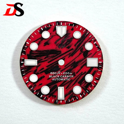 Red Carbon Fiber Dial Blue Lume NH35 28.5mm