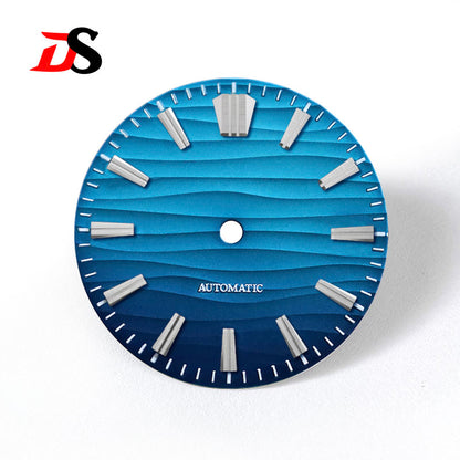 GS Index Wave Dial No Lume 6 O'clock/no Date NH35NH34 28.5mm