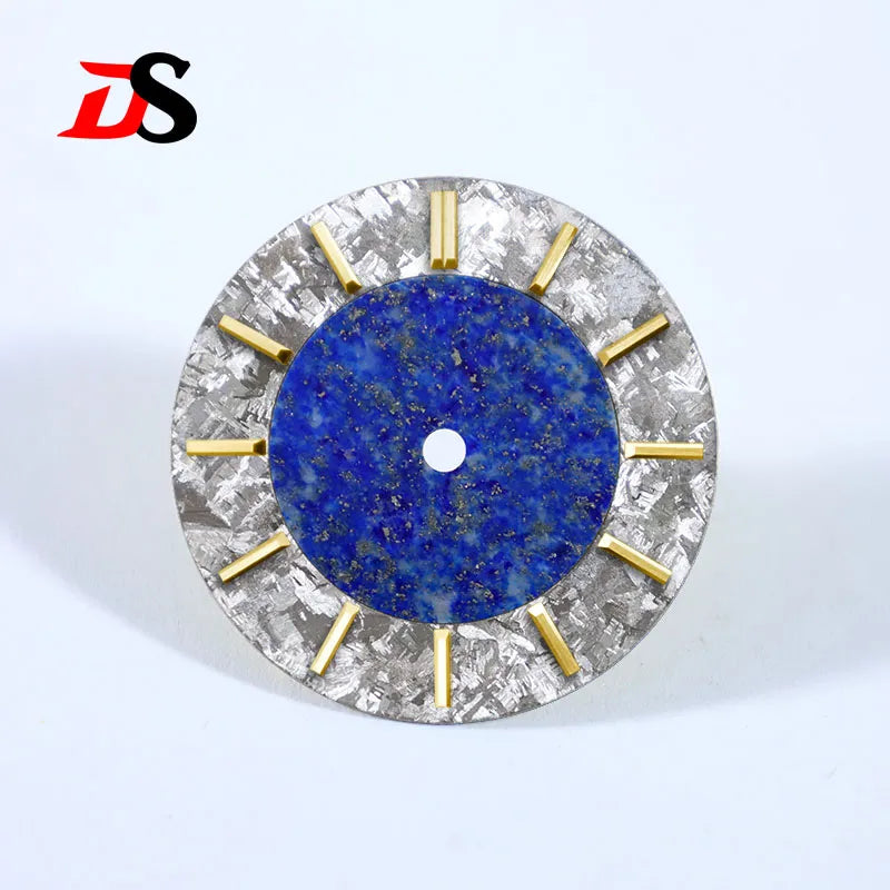 No Tick Mark Dial Lapis Lazuli Cryolite Dial Creative Stitching NH38 Movement No Date Tiger's Eye Blue Sand