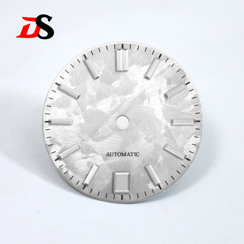 6 O'clock Date Shunbun Dial NH35 GS No Lume Sakura Purple Pink 28.5mm for SKX007 S Mod