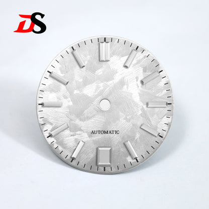 6 O'clock Date Shunbun Dial NH35 GS No Lume Sakura Purple Pink 28.5mm for SKX007 S Mod