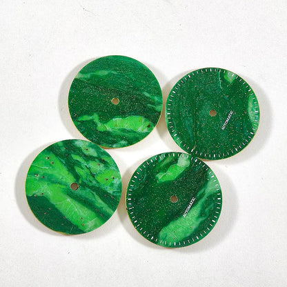 28.5mm African Jade Sterile Dial NH35NH38 Movement Stone Dial