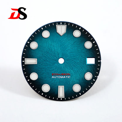 New Texture Tick Mark Dial Blue Luminous NH35 28.5mm