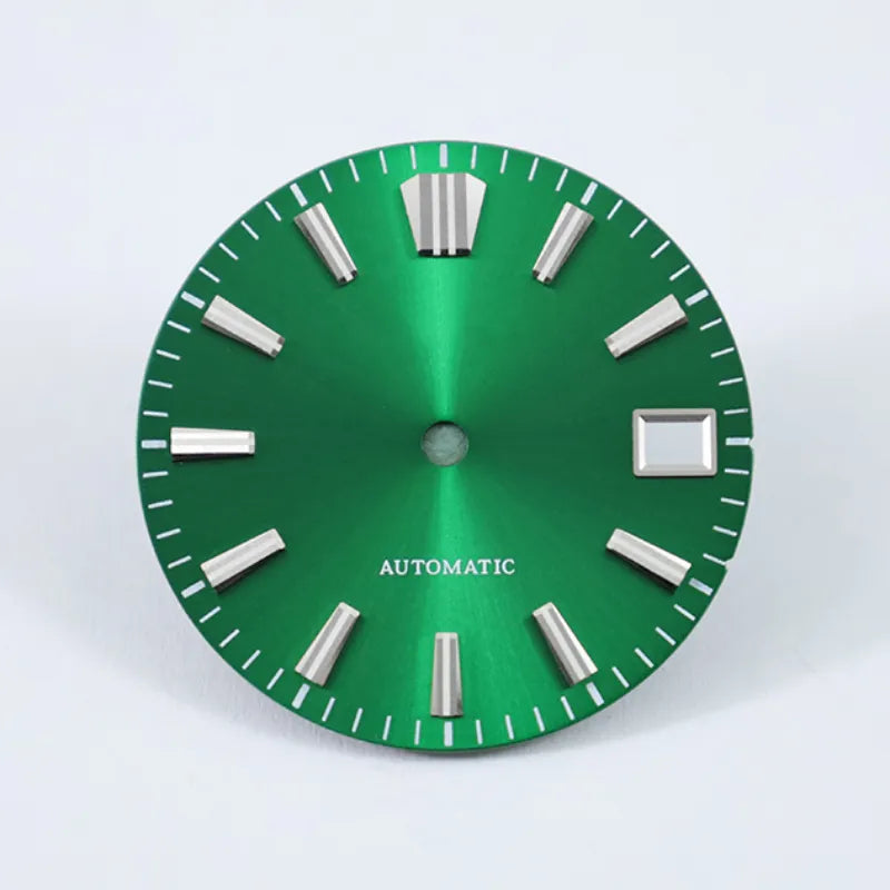 28.5mm Sunburst Dial GS MOD Blue Lume NH35 Movement No Lume