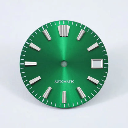 28.5mm Sunburst Dial GS MOD Blue Lume NH35 Movement No Lume