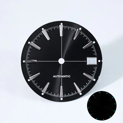 Sunburst Date Dial Green Lume NH35 movement