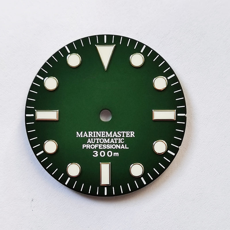 Sunburst Dial Matte Silver YM Index BGW9 C3 Lume for NH35NH36 Movement 28.5mm