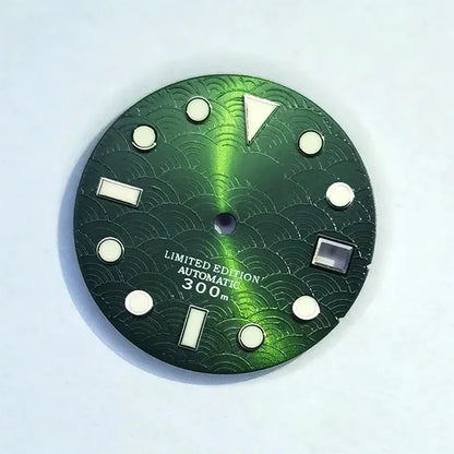Wave Dial Refit 28.5mm NH35 Movement BGW9 C3 Lume