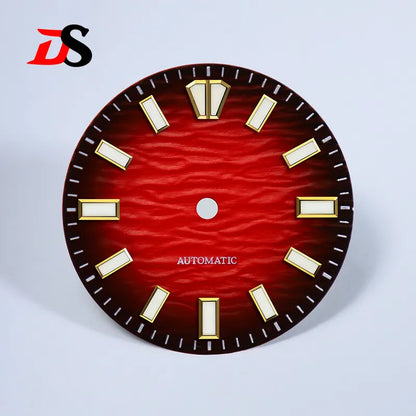 Gradient Wave Dial 28.5mm Blue Lume for NH35/NH38 Movement No Date
