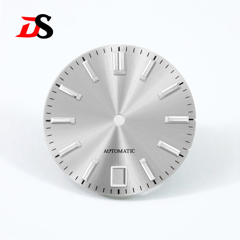 Sunburst Dial 6 O 'clock Date NH35 28.5mm No Lume/blue Lume