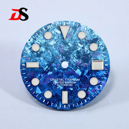 28.5mm Dial Crystal Titanium Text Dial Chaotic Texture BGW9 C3 Lume NH35 Movement