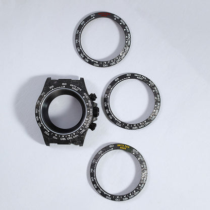 Carbon Fiber Bezel 38.5mm*30.5mm Inclined Insert Module Watch Accessories High Quality Watch Bezel