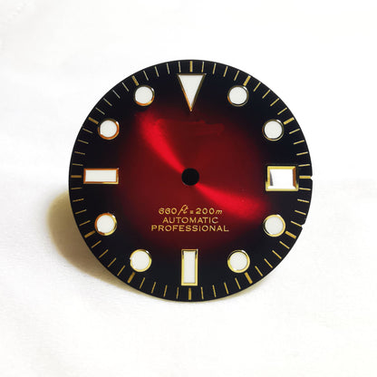 28.5mm Sunburst Matte Dial Gold YM Index BWG9 C3 Lume NH35NH36 Movement