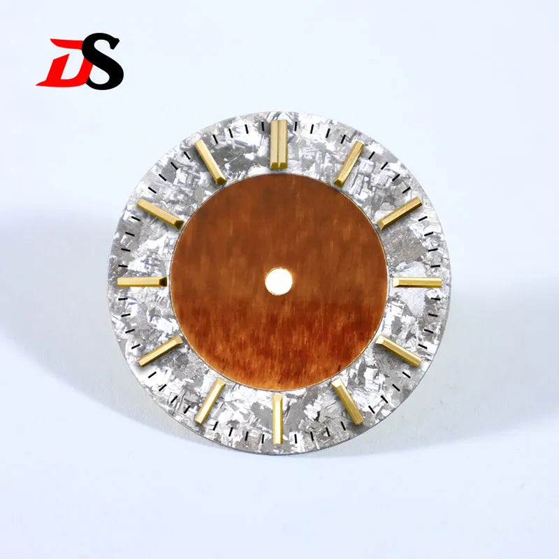 28.5mm Dial Natural Lapis Lazuli Ice Crystal Stone Dial Creative Stitching NH38 Movement No Date Tiger's Eye Stone Blue Sands