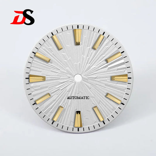Gradient Wood Grain GS 28.5mm Dial No Lume for NH35/NH38 Movement 3 O'clock Date/no Date