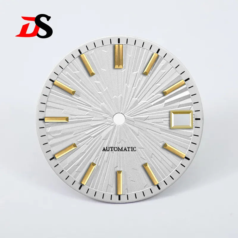 28.5mm Gradient Wood Grain Dial No Lume for NH35/NH38 Movement 3 O'clock Date/no Date