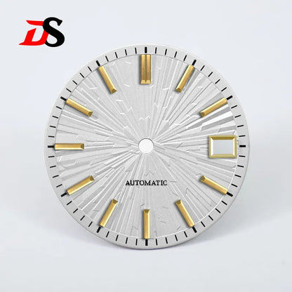 28.5mm Gradient Wood Grain Dial No Lume for NH35/NH38 Movement 3 O'clock Date/no Date
