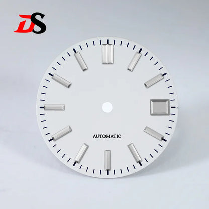 28.5mm Sunburst Matte Black Dial No Lume for NH38 NH35 Automatic Movement