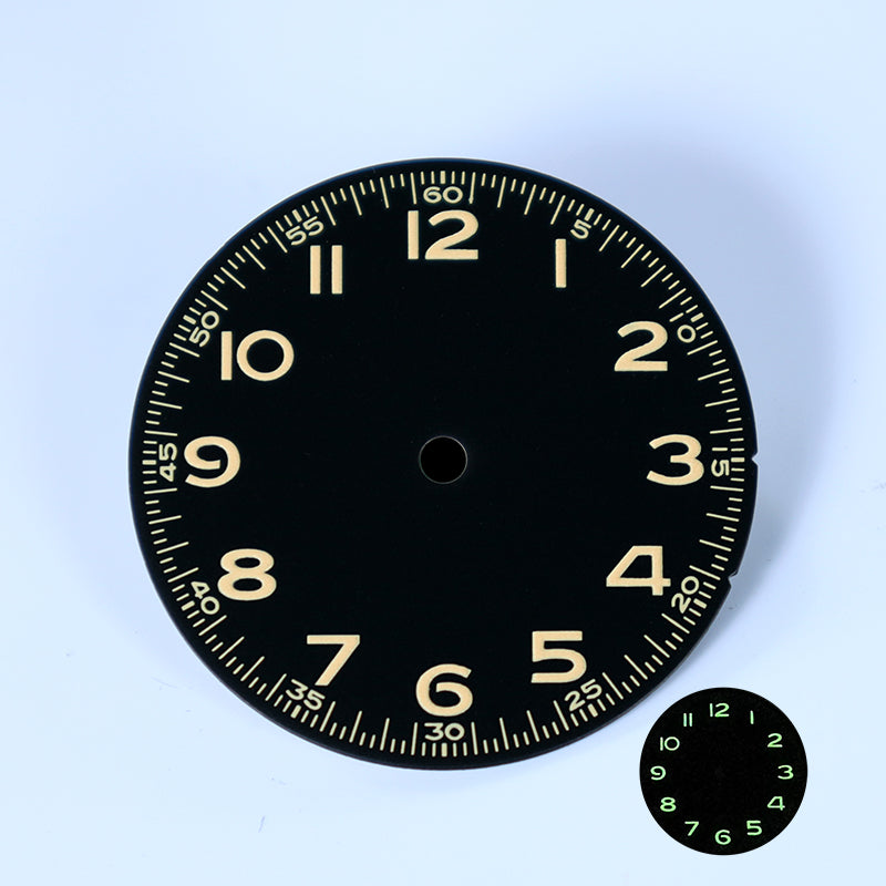 Number Arabic Dial Matte Black No Date