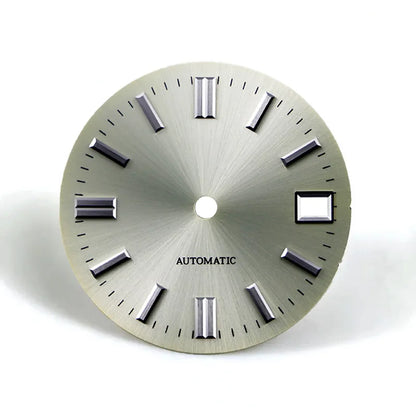 28.5mm Watch Dial Classic Sunburst Dial No Lume NH35 Movement