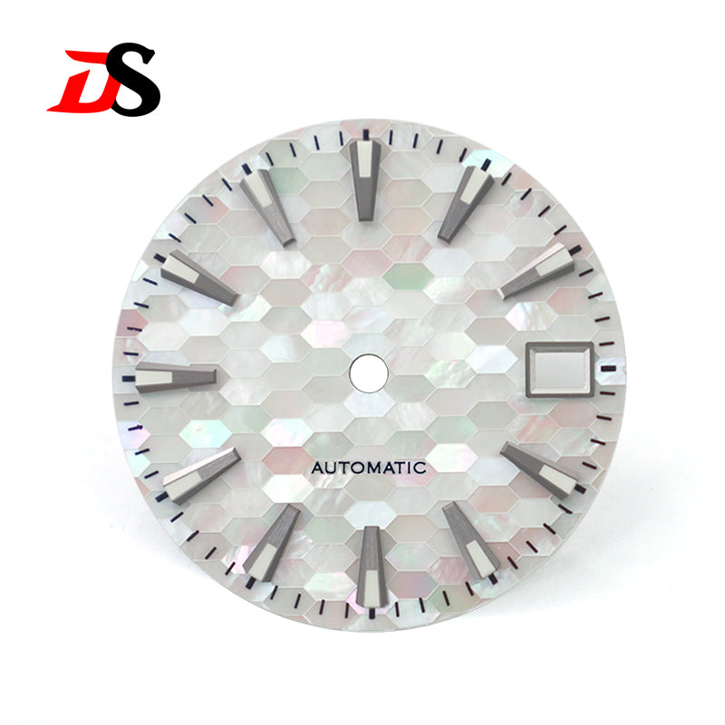 White Mother-of-pearl Dial BGW9 C3 Luminous White Blue MOD NH35 28.5mm