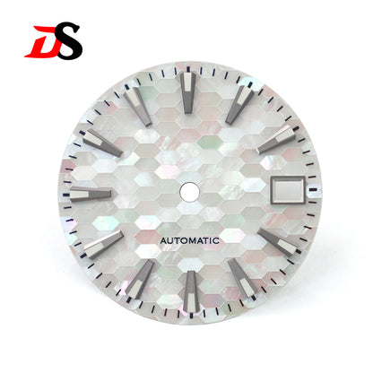 White Mother-of-pearl Dial BGW9 C3 Luminous White Blue MOD NH35 28.5mm