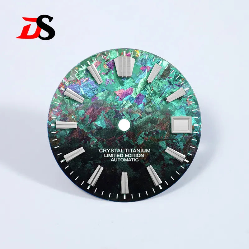 28.5mm Dial Ice Crystal Titanium Dial GS MOD No Lume NH35 Movement