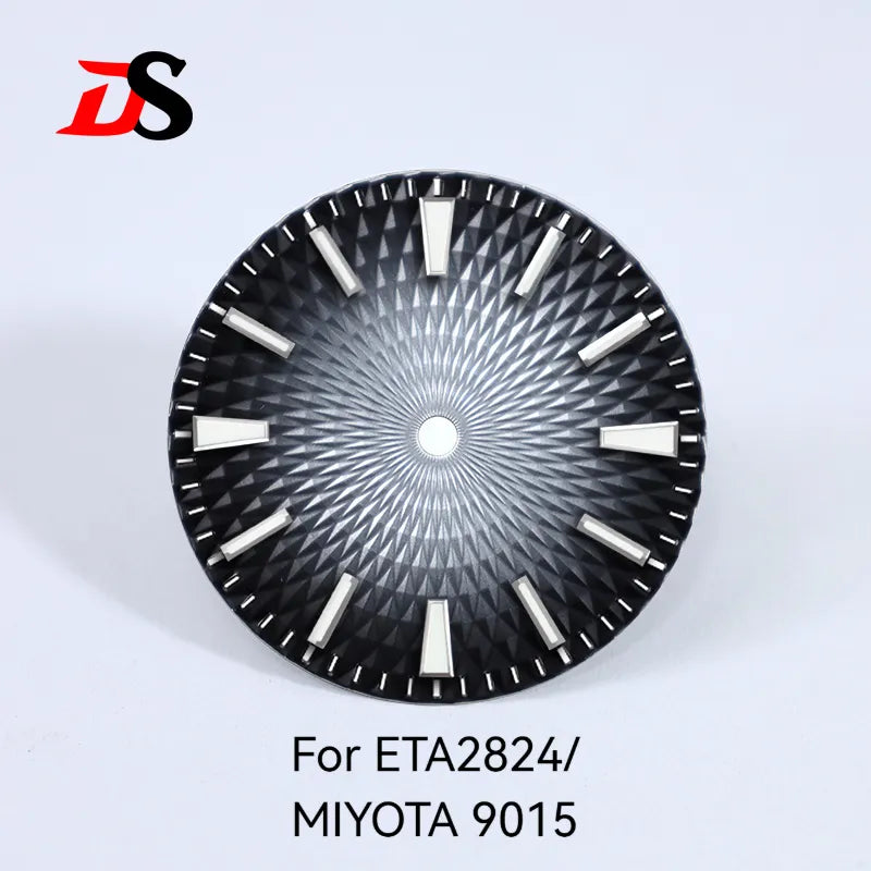 28.5mm Dial Pineapple Face Dial Blue Lume Suitable for NH35 NH38 ETA2824/MIYOTA 9015 Movement No Date