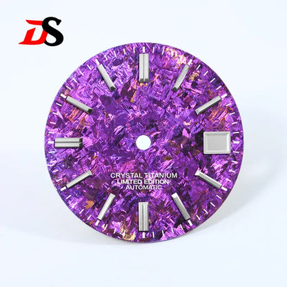 Ice Crystal Titanium Dial 28.5mm Dial No Lume NH35 Movement