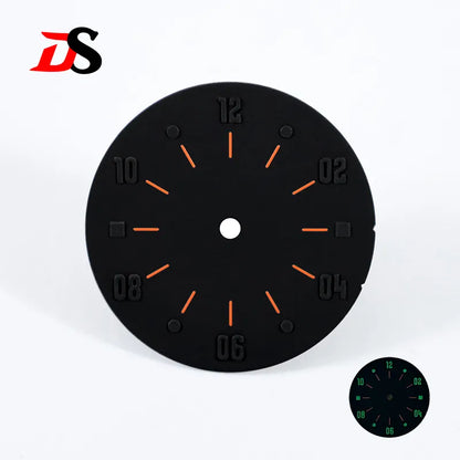 28.5mm Matte Dial Cockpit Instruments Pilot-inspired BGW9 NH38 NH35 ETA2824 SW200 Miyota 9015 Movement Black Lume