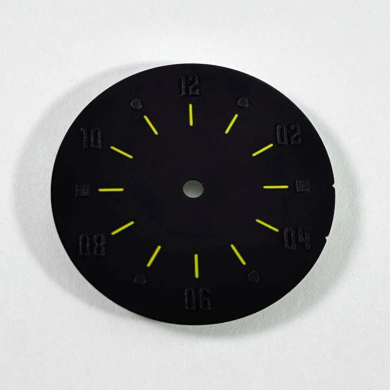 28.5mm Matte Dial Cockpit Instruments Pilot-inspired BGW9 NH38 NH35 ETA2824 SW200 Miyota 9015 Movement Black Lume