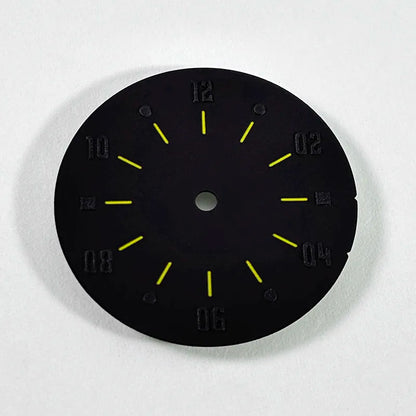 28.5mm Matte Dial Cockpit Instruments Pilot-inspired BGW9 NH38 NH35 ETA2824 SW200 Miyota 9015 Movement Black Lume
