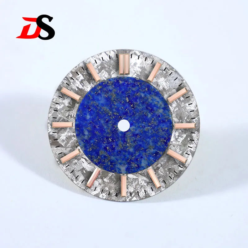 Natural 28.5mm Dial Tiger's Eye Stone Ice Crystal Stone Dial Creative Stitching High-quality NH38 Movement No Date