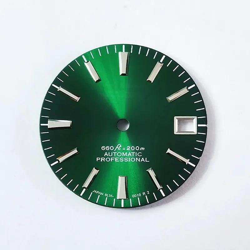 28.5mm Dial No Lume Sunburst Modified Watch NH35 Movement