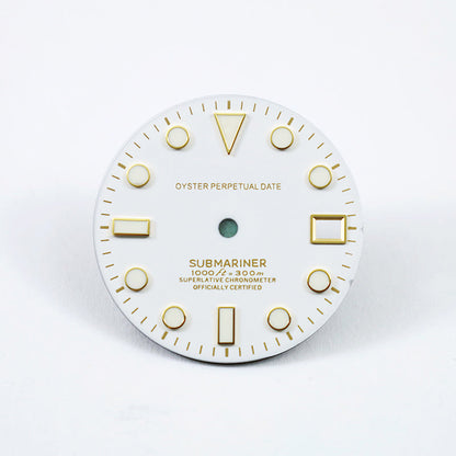 Gold Index Sunburst SUB Dial Mod BGW9 C3 Lume Dial NH35NH36 Movement 28.5mm