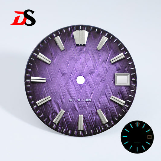 28.5mm Ice Forests Dial NH34 NH35 Movement Blue Lume/no Lume Date