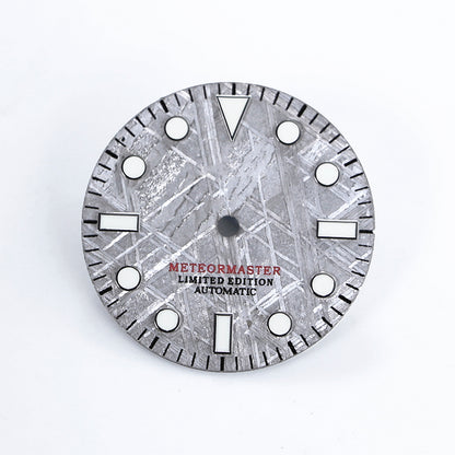 No Date Natural Gray Meteorite Dial NH35NH36 28.5mm