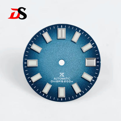 28.5mm Dial X Spark Texture Date Blue Lume NH35 Movement