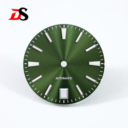 GS 28.5mm Sunburst Dial 6 O'clock Blue Lume NH35 Movement No Lume