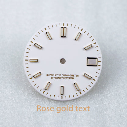 Date just Dial Rose+Gold text