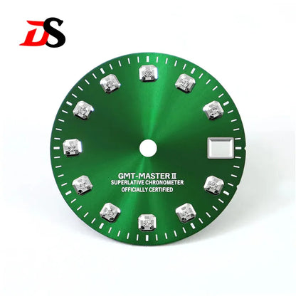 Zircon Dial NH34 Simulated Diamond Index GMT